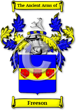 Freeson Family Crest Download (jpg) Legacy Series - 150 DPI