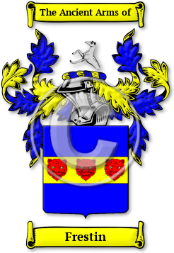 Frestin Family Crest Download (jpg) Legacy Series - 150 DPI