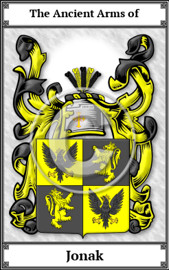 Jonak Family Crest Download (JPG)  Book Plated - 150 DPI