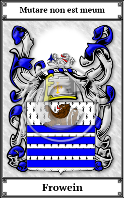 Frowein Family Crest Download (JPG)  Book Plated - 150 DPI