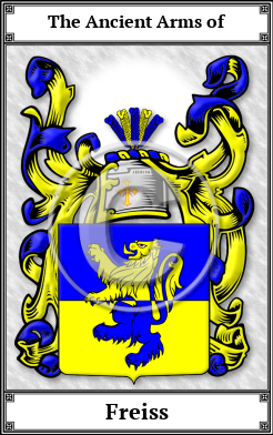 Freiss Family Crest Download (JPG)  Book Plated - 150 DPI