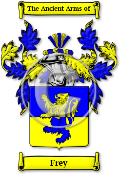 Frey Family Crest Download (jpg) Legacy Series - 150 DPI