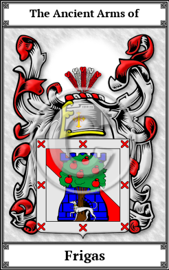 Frigas Family Crest Download (JPG)  Book Plated - 150 DPI