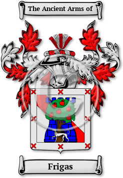 Frigas Family Crest Download (jpg) Legacy Series - 150 DPI