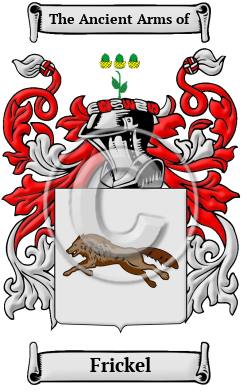 Frickel Family Crest/Coat of Arms
