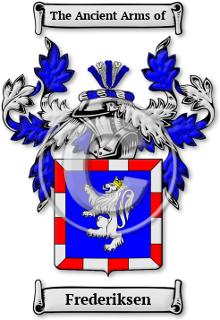 Frederiksen Family Crest Download (jpg) Legacy Series - 150 DPI