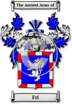 Fri Family Crest Download (jpg) Legacy Series - 150 DPI
