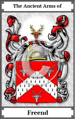 Freend Family Crest Download (JPG)  Book Plated - 150 DPI