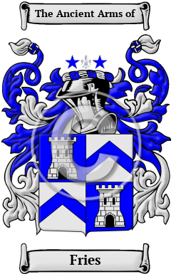 Fries Family Crest Download (JPG) Heritage Series - 600 DPI