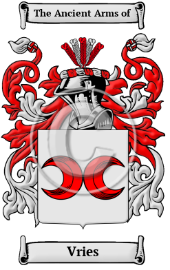Vries Family Crest Download (JPG) Heritage Series - 600 DPI