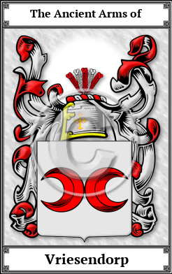 Vriesendorp Family Crest Download (JPG)  Book Plated - 150 DPI