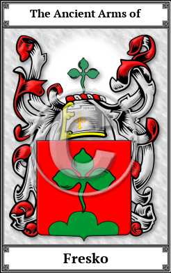 Fresko Family Crest Download (JPG)  Book Plated - 150 DPI
