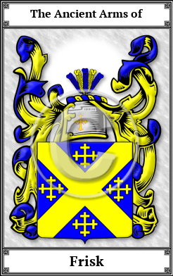 Frisk Family Crest Download (JPG)  Book Plated - 150 DPI