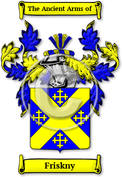 Friskny Family Crest Download (jpg) Legacy Series - 150 DPI