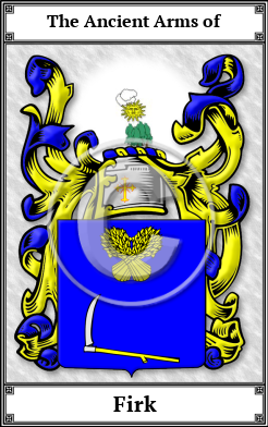Firk Family Crest Download (JPG)  Book Plated - 150 DPI