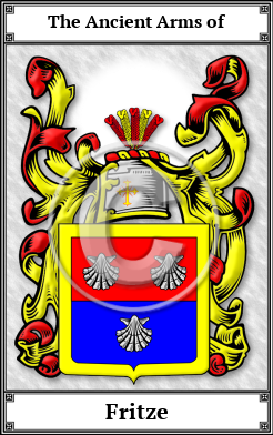 Fritze Family Crest Download (JPG) Book Plated - 600 DPI