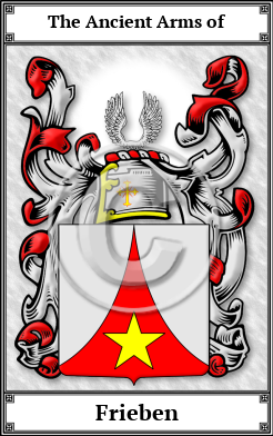 Frieben Family Crest Download (JPG)  Book Plated - 150 DPI