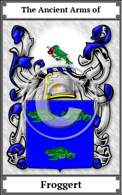 Froggert Family Crest Download (JPG) Book Plated - 600 DPI