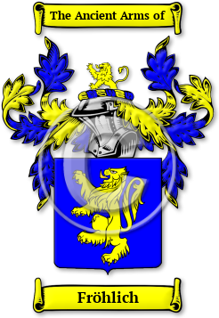 Fröhlich Family Crest Download (jpg) Legacy Series - 150 DPI