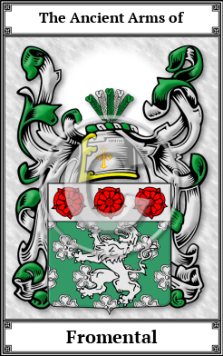 Fromental Family Crest Download (JPG) Book Plated - 600 DPI