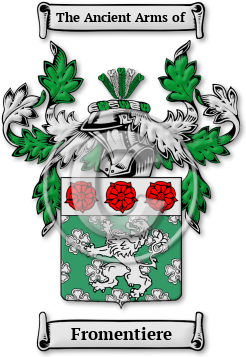 Fromentiere Family Crest Download (jpg) Legacy Series - 150 DPI