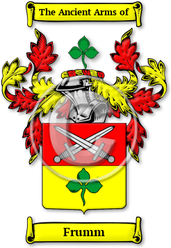 Frumm Family Crest Download (jpg) Legacy Series - 150 DPI