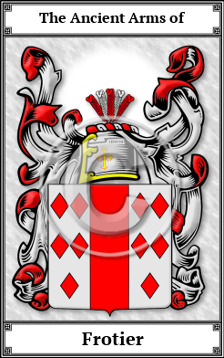 Frotier Family Crest Download (JPG)  Book Plated - 150 DPI