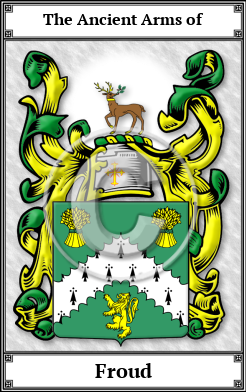 Froud Family Crest Download (JPG) Book Plated - 600 DPI