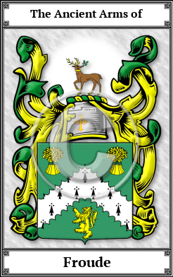 Froude Family Crest Download (JPG)  Book Plated - 150 DPI