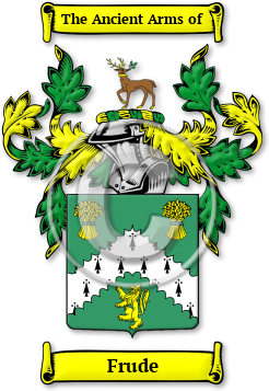 Frude Family Crest Download (jpg) Legacy Series - 150 DPI