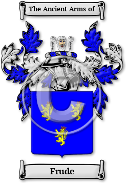 Frude Family Crest Download (jpg) Legacy Series - 150 DPI