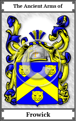Frowick Family Crest Download (JPG)  Book Plated - 150 DPI