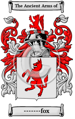 -------fox Family Crest Download (JPG) Heritage Series - 600 DPI