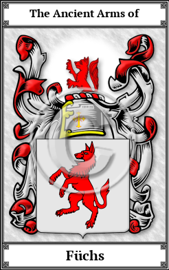 Füchs Family Crest Download (JPG) Book Plated - 150 DPI