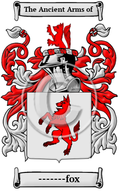 -------fox Family Crest Download (JPG) Heritage Series - 600 DPI