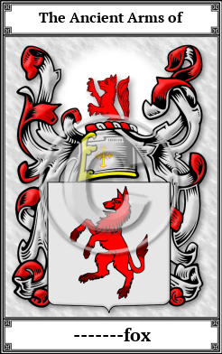 -------fox Family Crest Download (JPG) Book Plated - 600 DPI