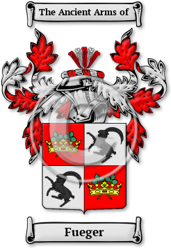 Fueger Family Crest Download (jpg) Legacy Series - 150 DPI
