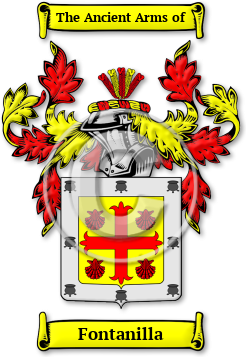 Fontanilla Family Crest Download (jpg) Legacy Series - 150 DPI