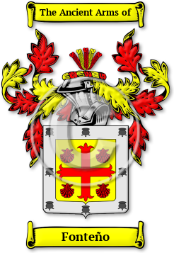 Fonteño Family Crest Download (JPG) Legacy Series - 600 DPI