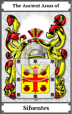 Sifuentes Family Crest Download (JPG)  Book Plated - 150 DPI