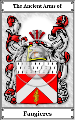 Faugieres Family Crest Download (JPG) Book Plated - 600 DPI