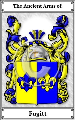 Fugitt Family Crest Download (JPG)  Book Plated - 150 DPI