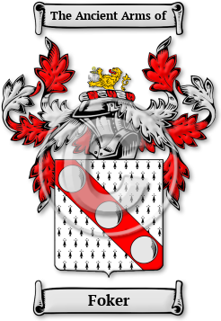 Foker Family Crest Download (jpg) Legacy Series - 150 DPI