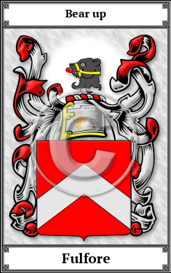 Fulfore Family Crest Download (JPG) Book Plated - 600 DPI