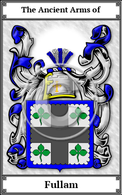 Fullam Family Crest Download (JPG)  Book Plated - 150 DPI