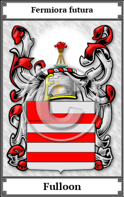Fulloon Family Crest Download (JPG) Book Plated - 600 DPI
