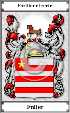 Fuller Family Crest Download (JPG)  Book Plated - 150 DPI
