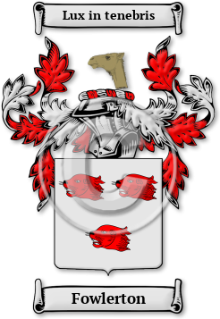 Fowlerton Family Crest Download (jpg) Legacy Series - 150 DPI