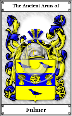 Fulmer Family Crest Download (JPG) Book Plated - 600 DPI