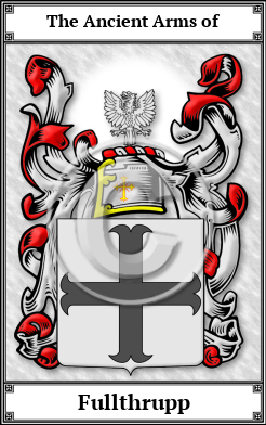 Fullthrupp Family Crest Download (JPG)  Book Plated - 150 DPI